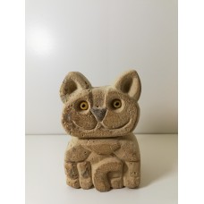 Gatto da collezione in tufo